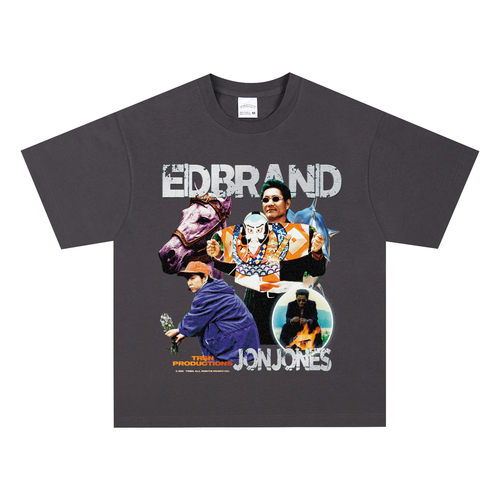 数码直喷北野武电影花火印花T恤短袖重磅纯棉复古宽松