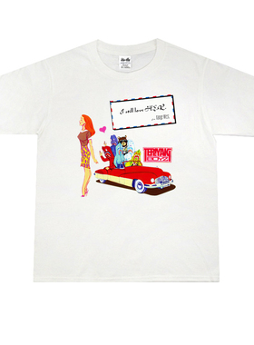 直喷嘻哈团体Teriyaki Boyz照烧男孩印花T恤短袖宽松纯棉重磅圆领