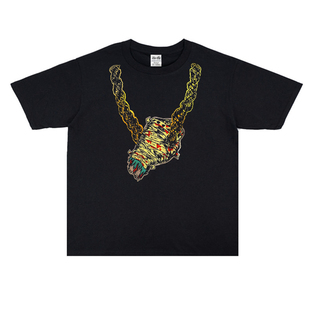 欧美Run the Jewels说唱街头男女印花纯棉T恤短袖圆领宽松可定制