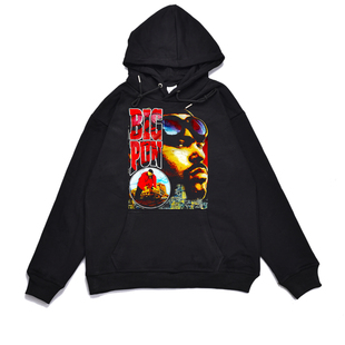 欧美匪帮拉丁说唱Big Pun嘻哈歌手街头印花秋冬卫衣宽松男女外套