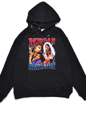 欧美女歌手梅根·西·斯塔莉安Megan Thee Stallion嘻哈卫衣外套
