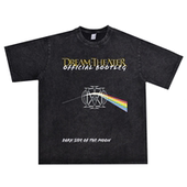数码 直喷摇滚Dream Theater梦剧院乐队做旧T恤短袖 纯棉可定制