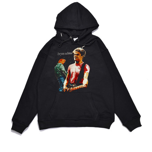 摇滚歌手bryanadams印花卫衣