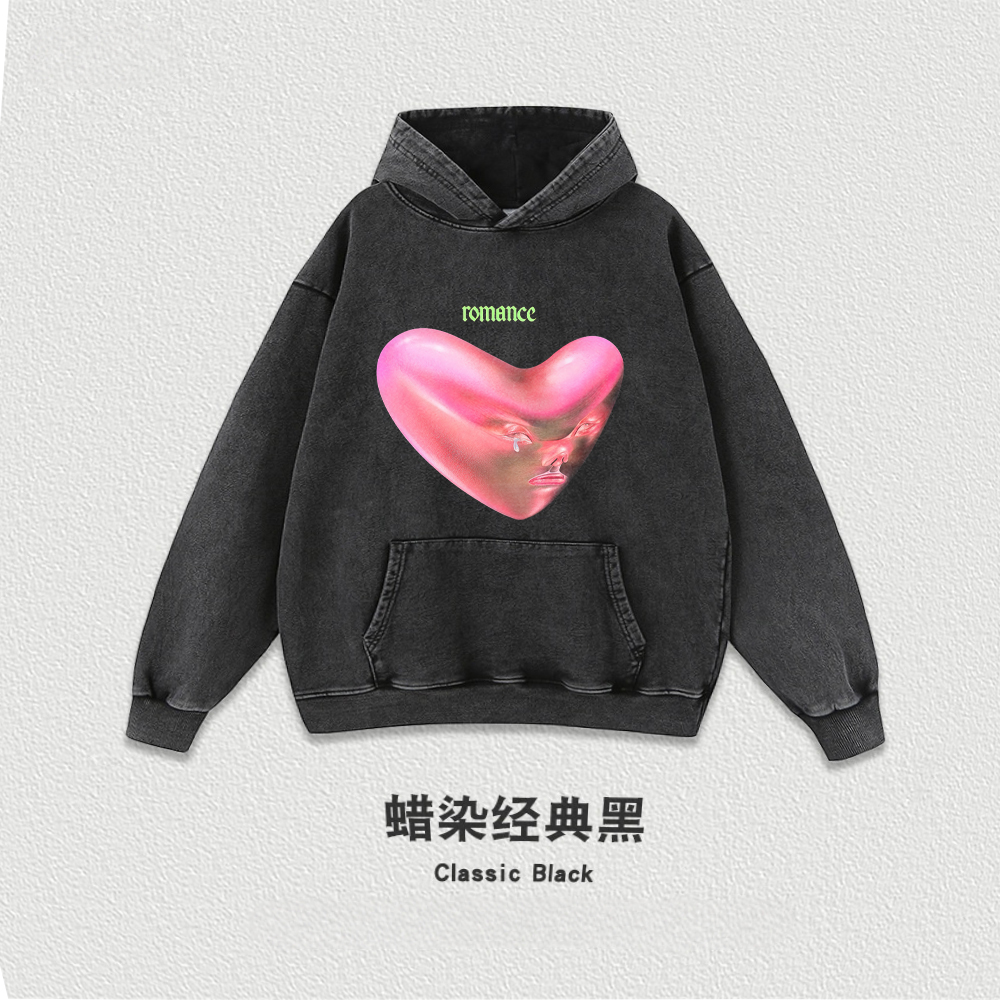 喷印摇滚 Fontaines D.C.专辑印花加厚加绒连帽卫衣男女外套美式