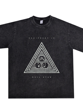 欧美数学金属摇滚组合Periphery乐队专辑印花T恤短袖宽松可定制