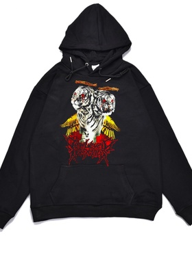 数码直喷金属摇滚Polyphia乐队印花加厚连帽卫衣宽松男女嘻哈外套