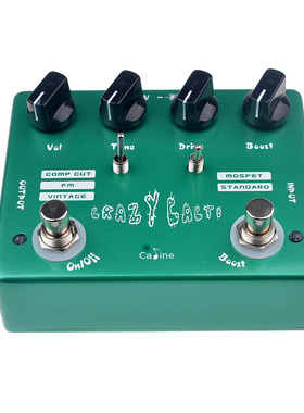 Caline CP-20双踩钉过载 单块效果器 电吉他Crazy Cati Overdrive