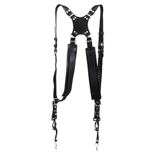 X型单反相机双肩背带 摄影师快枪手微单真皮减压手工复古挂绳肩带