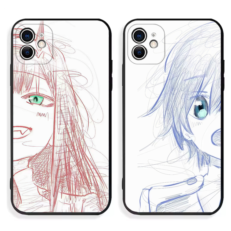 darling in the FRANXX适用iPhone14promax手机壳7plus苹果13国家队02新款12mini小米11动漫se3零二xr一加10p