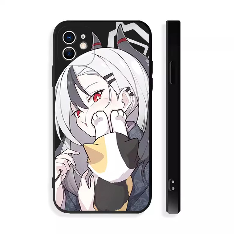 碧蓝档案佳代子猫猫推脸可爱甜美少女心小香风苹果15手机壳适用于14pro小米14OPPOa57红米k60荣耀play7iQOOne