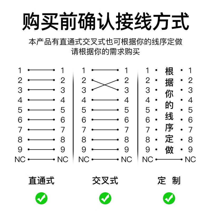 磊邦(LeiBang)DB9公对母9针串口线10米电脑COM接口RS232条形码扫