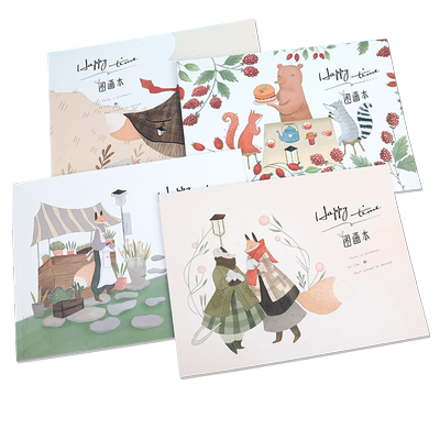 yoofun优凡美术图画本加厚30张儿童空白绘画本子a4大号幼儿园小学生用画画纸涂鸦本手绘白纸画册本