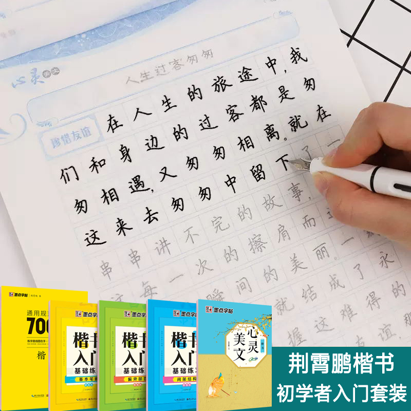 墨点楷书入门教程学生成人练字帖