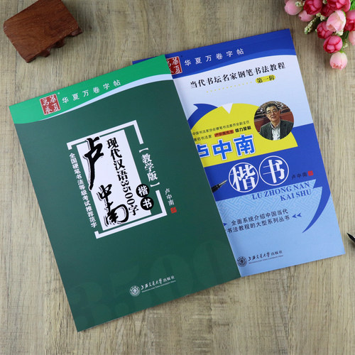 卢中南楷书字帖硬笔书法钢笔基础教程现代汉语3500字教学版大学生成人初学者正楷入门临摹男女生楷书速成练字