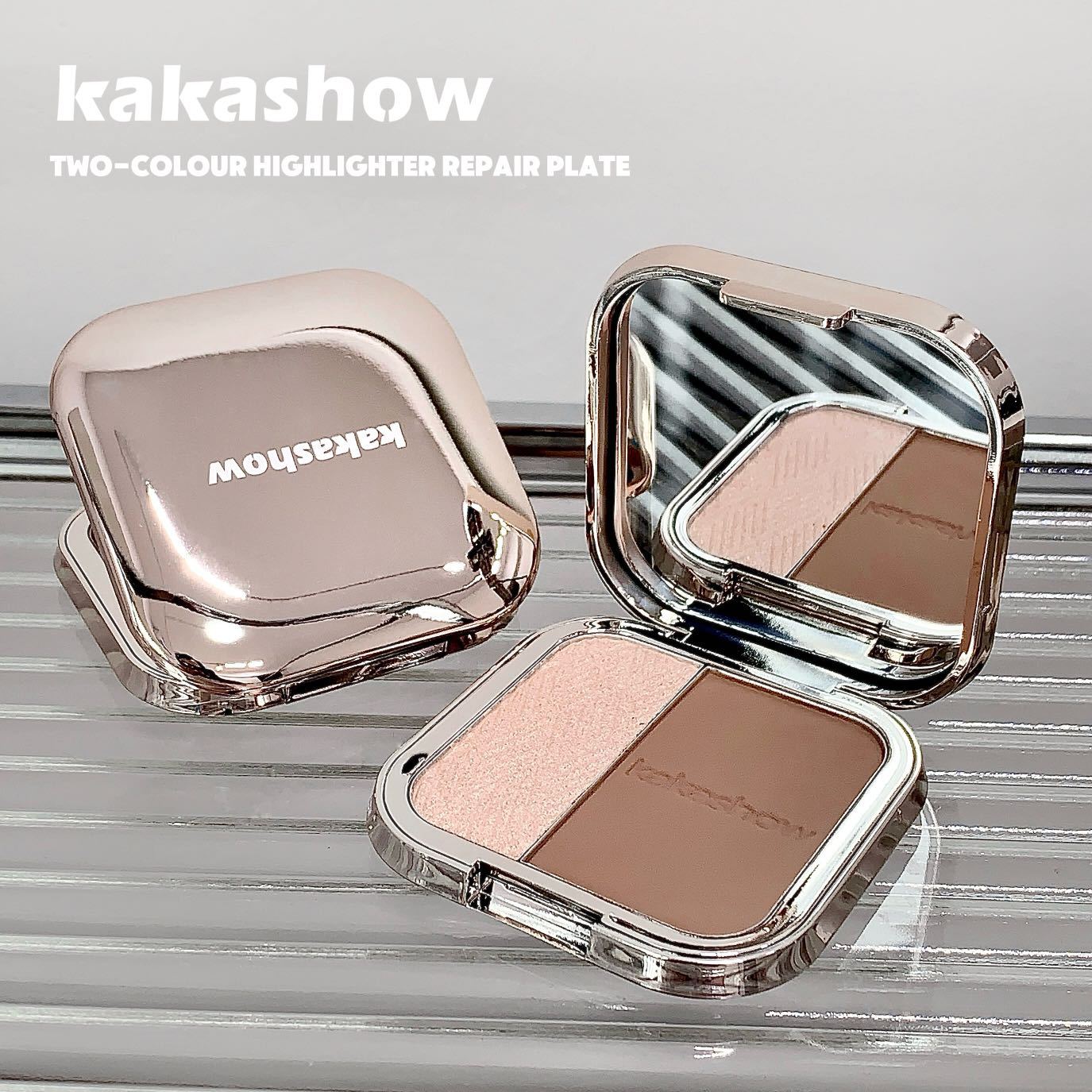 kakashow双色高光修容盘鼻影阴影