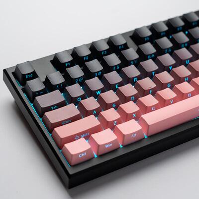 GMK104三模机械键盘无线蓝牙RGB侧刻透光女生办公打字静音麻将音