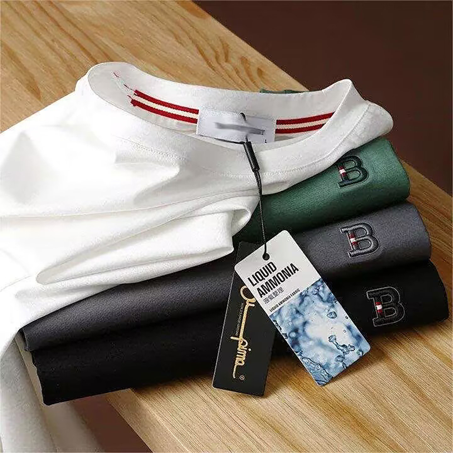 邀购男装轻奢高端休闲短袖2026新款春夏男士圆领T恤商务半袖上衣