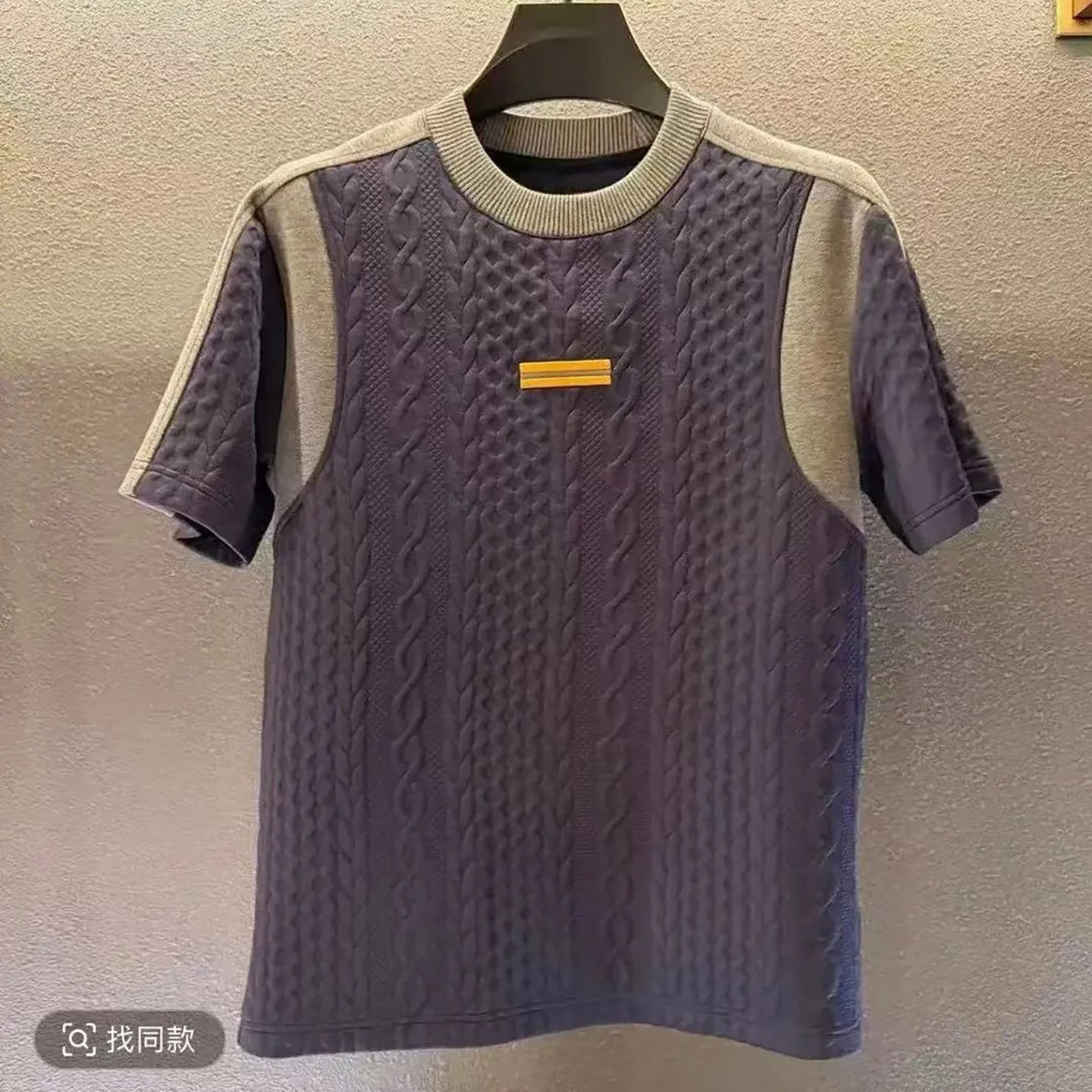 玟若男装高端轻奢圆领短袖T恤2026新款春夏男士时尚百搭半袖上衣