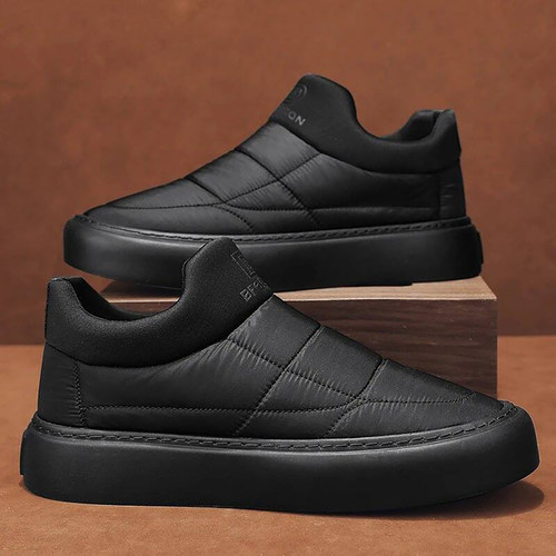 芸菲汇男鞋加绒休闲板鞋男士款2025秋冬新款棉鞋潮流百搭防滑鞋子