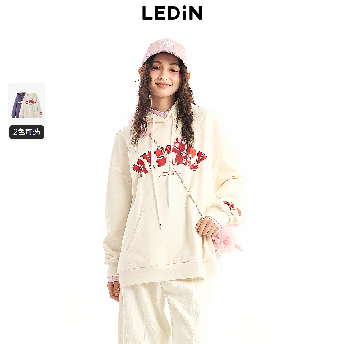 乐町字母龙卫衣春季新款上衣女C2CRE19