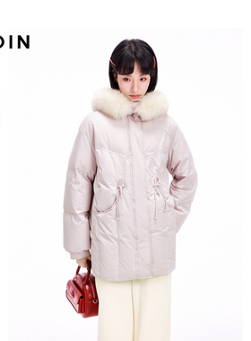 【商场同款】乐町毛领一手长羽绒服24冬新款保暖外套C1ACE4636