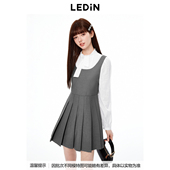 格雷系百褶裙C1FAE3363 新款 商场同款 乐町简约背心裙秋季