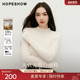 outlets秋季 2024新款 女装 红袖 无缝一体半高领套头针织衫 hopeshow