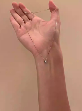 冷淡风小银豆项链女款2025新款