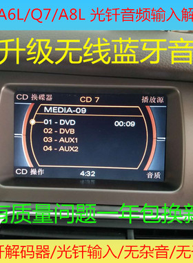奥迪光纤音频输入蓝牙音乐