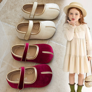 女宝公主鞋小童皮鞋26春秋新款女童周岁礼服鞋中小童休闲鞋防滑