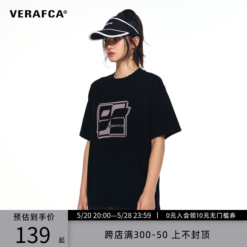 VFC/VERAF CA 潮牌短袖t恤男23夏季新款美式复古撞色印花宽松上衣 男装 T恤 原图主图