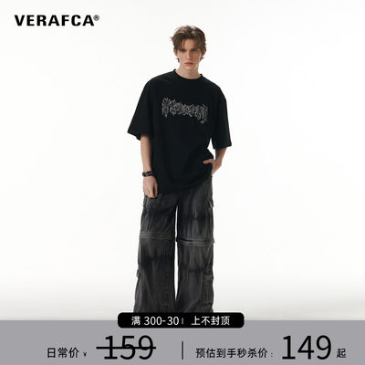 VERAFCA美式哥特字体T恤