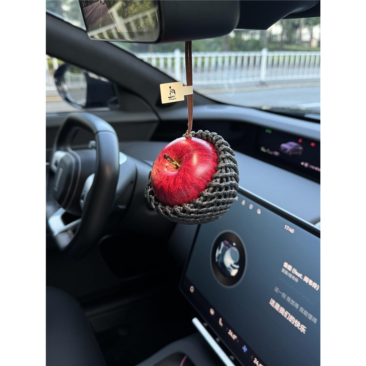 【包你苹安】苹果车挂圣诞节装饰平安果平安挂件可爱好运挂件女