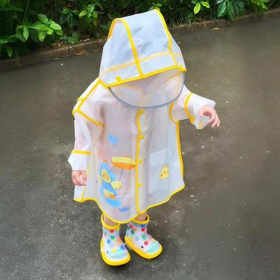 儿童雨衣幼儿园专用女男孩小学生防暴雨一体全身防水加厚斗篷雨披