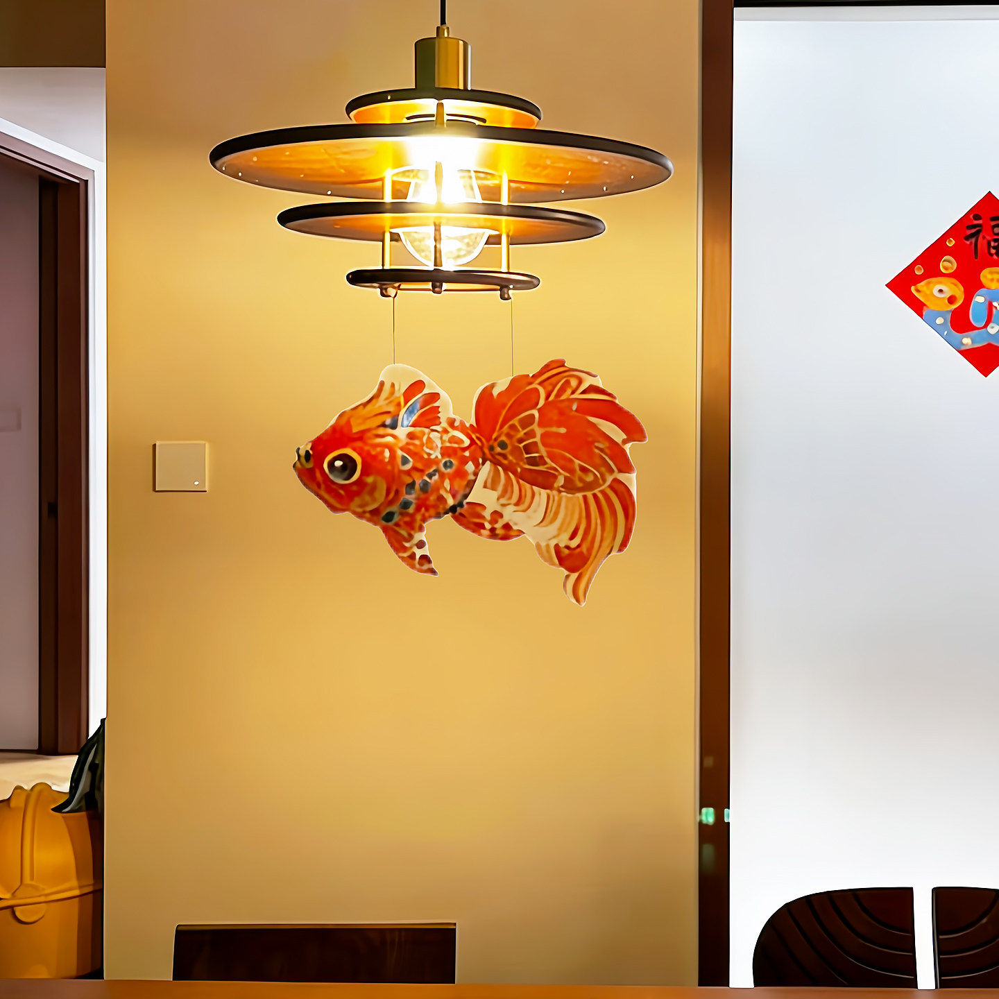 锦鲤鱼吊灯挂饰新年装饰品氛围布置2026喜庆挂饰过年氛围场景布置,节庆用品/礼品,装饰灯,淘宝优惠券,粉丝福利购,淘宝优惠卷