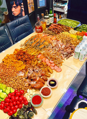 朋友聚会牛皮纸一次性桌布漂亮饭家用铺桌子油纸吸油隔油懒人神器