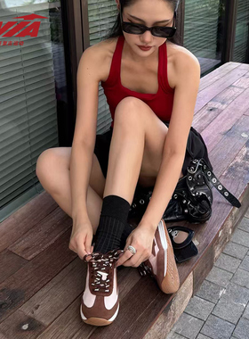 AVIA爱威亚2025新品复古休闲运动阿甘鞋男女同款百搭厚底增高板鞋