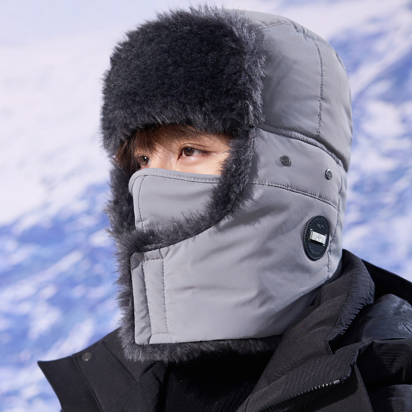 帽子男冬季2025新款户外骑行保暖