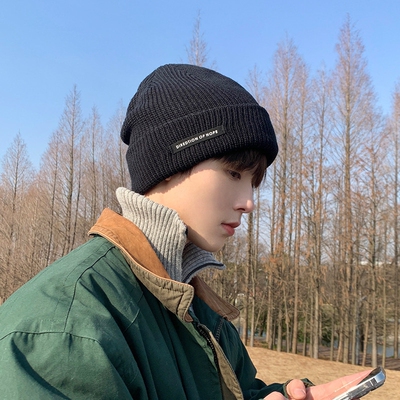 男士帽子冬毛线帽大头围65cm男款2026新款冷帽保暖针织帽冬帽男生