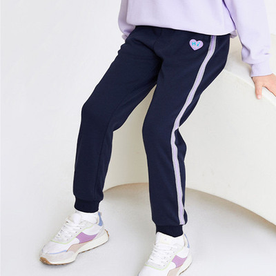 巴啦女童纯棉运动裤洋气长裤