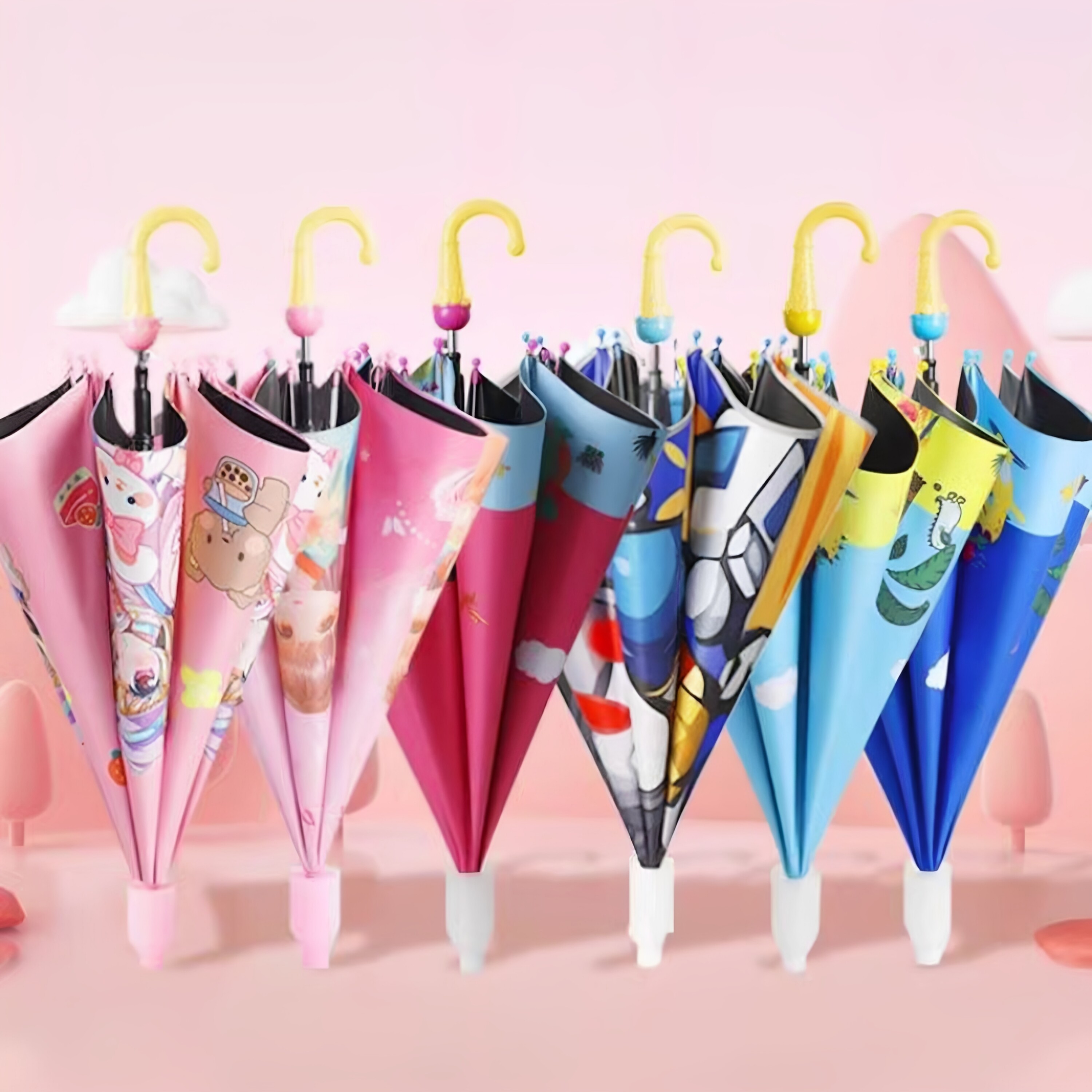 儿童雨伞轻便宝宝幼儿园可爱小学生男童女孩自动公主小伞上学专用