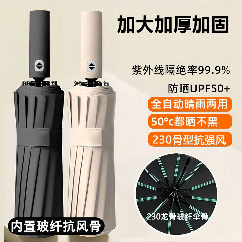 自动雨伞男女折叠太阳伞