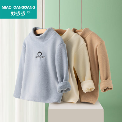 儿童加绒加厚保暖上衣妙当当保暖