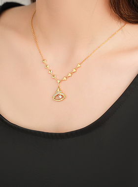 堤喜925银纯银蛇骨链女耳环