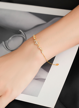 堤喜925银纯银女高级百搭手链