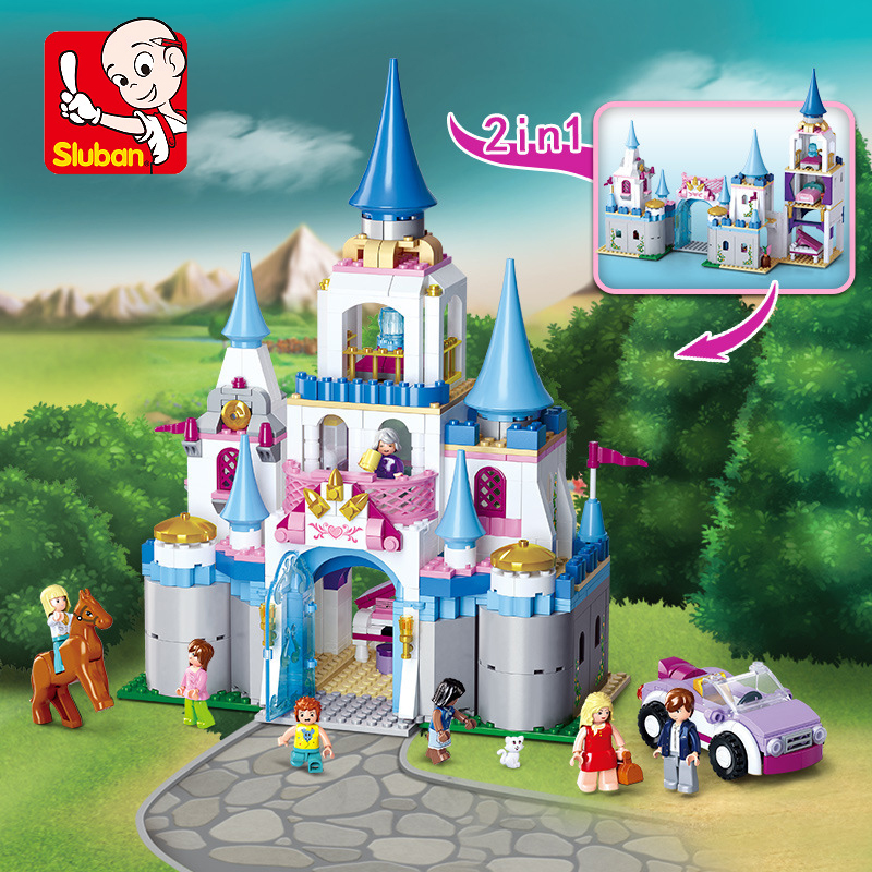 小鲁班积木房子建筑玩具