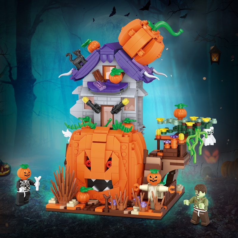 俐智LOZ积木万圣节南瓜屋