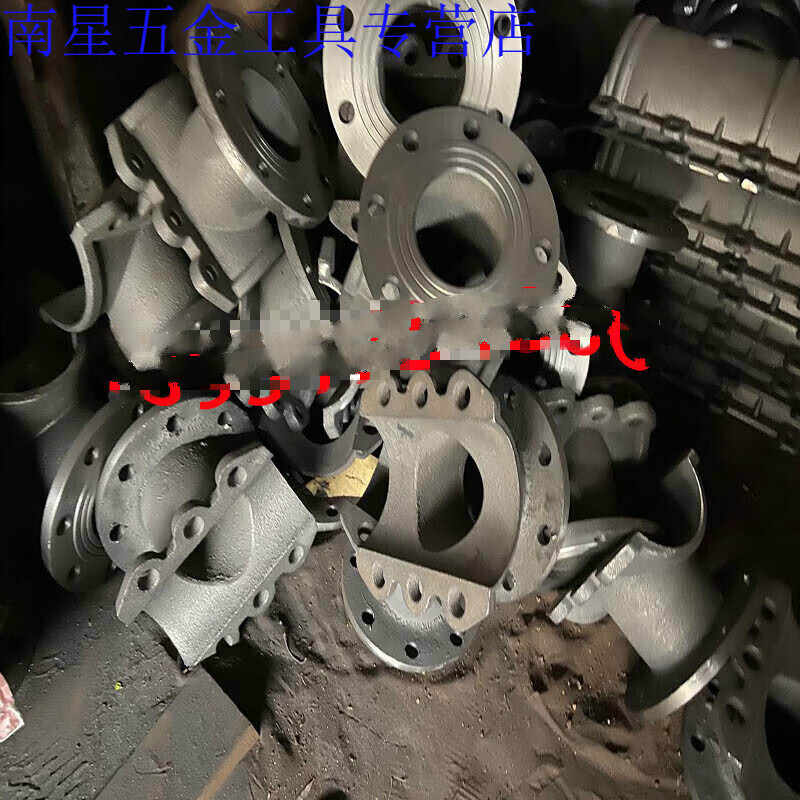 工业品铸铁马鞍三通哈夫节分水器三通开片PE管道快速修抢接抱箍DN