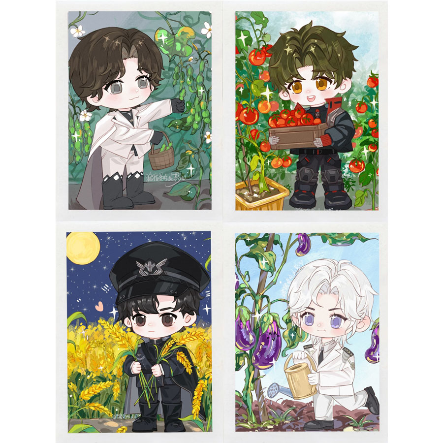 新款世界之外周边自制ins风顾时夜柏源夏萧因易遇Q版拍立得卡片