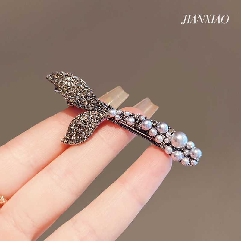 简晓鸭嘴夹合金日韩鱼尾发夹